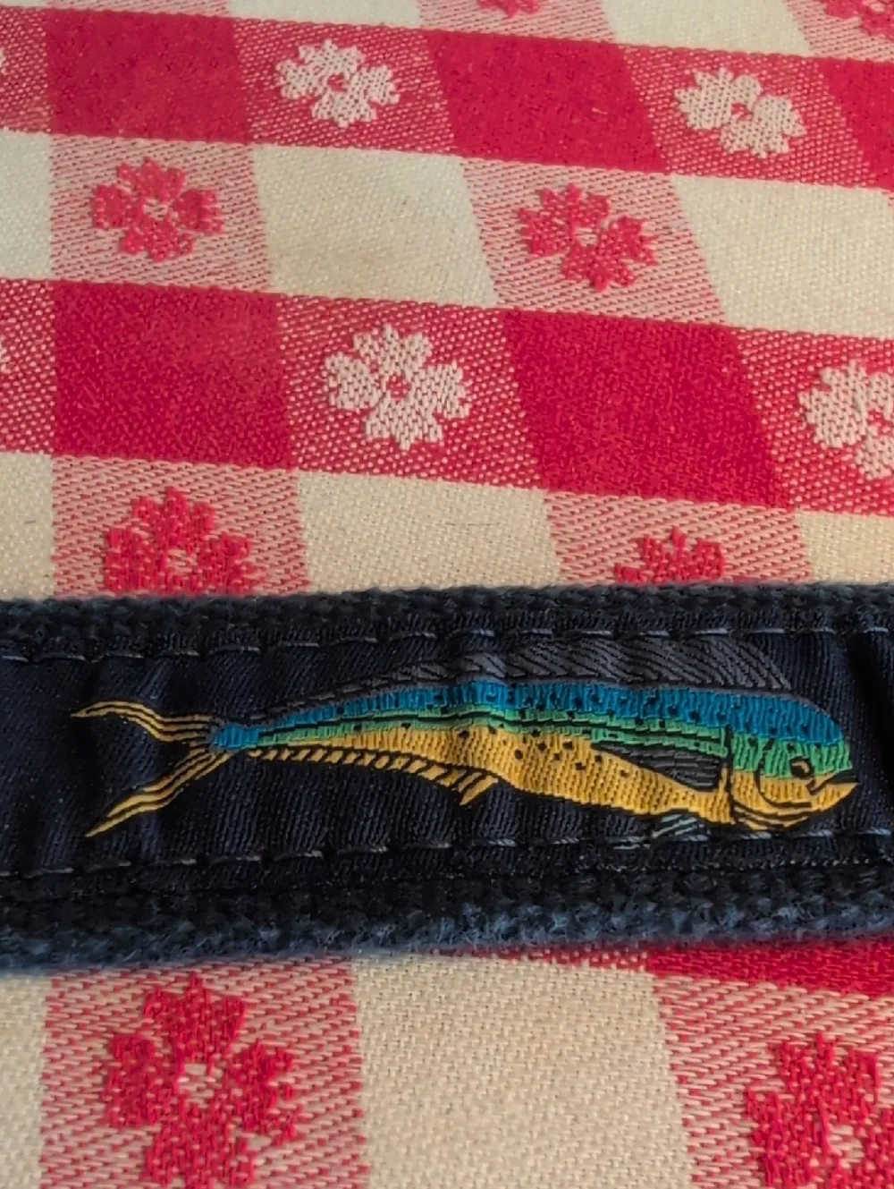 Warm Water Trophy Fish Belt,Authentic Leather,Solid Brass,Hand Embroidered Fish